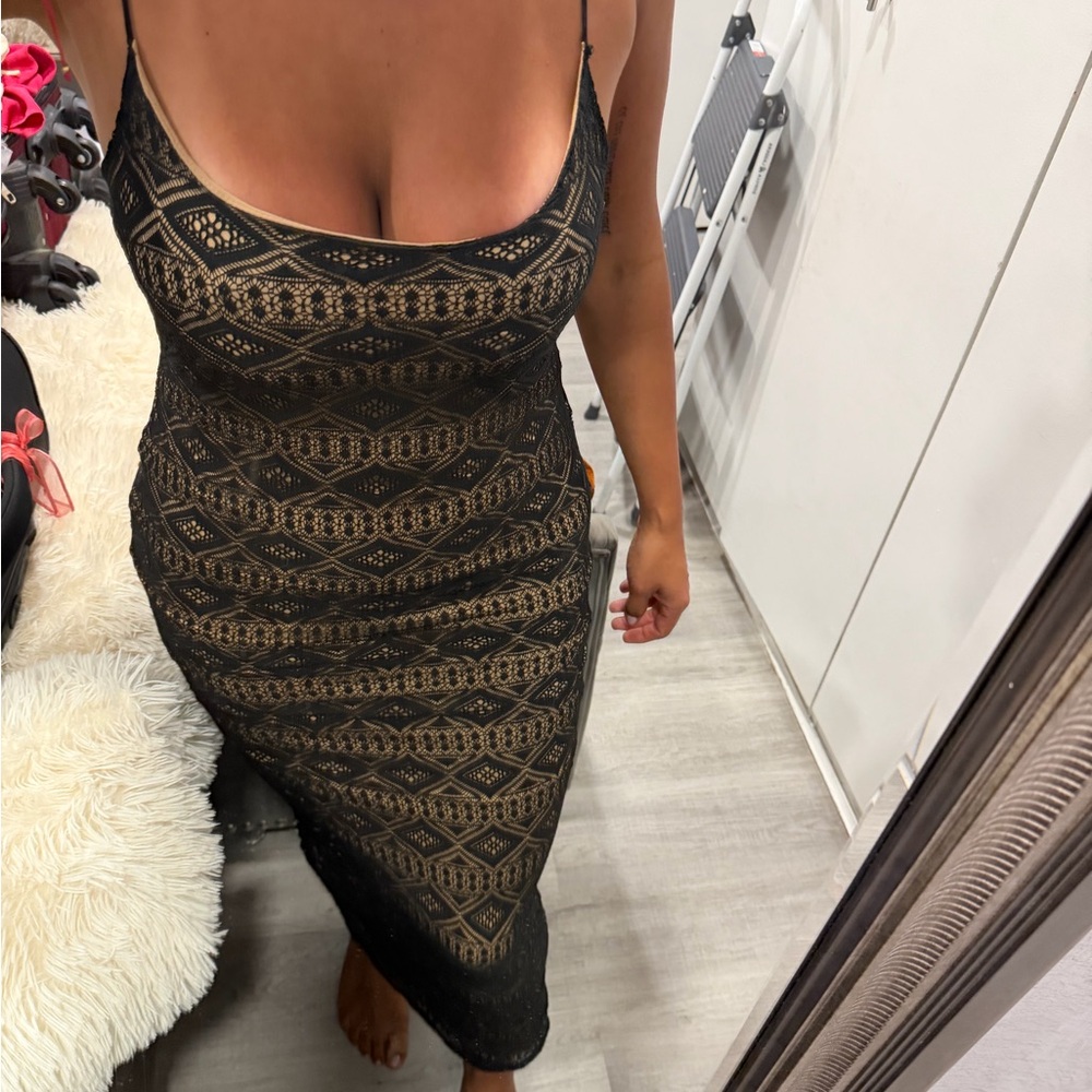 Black and nude Dress